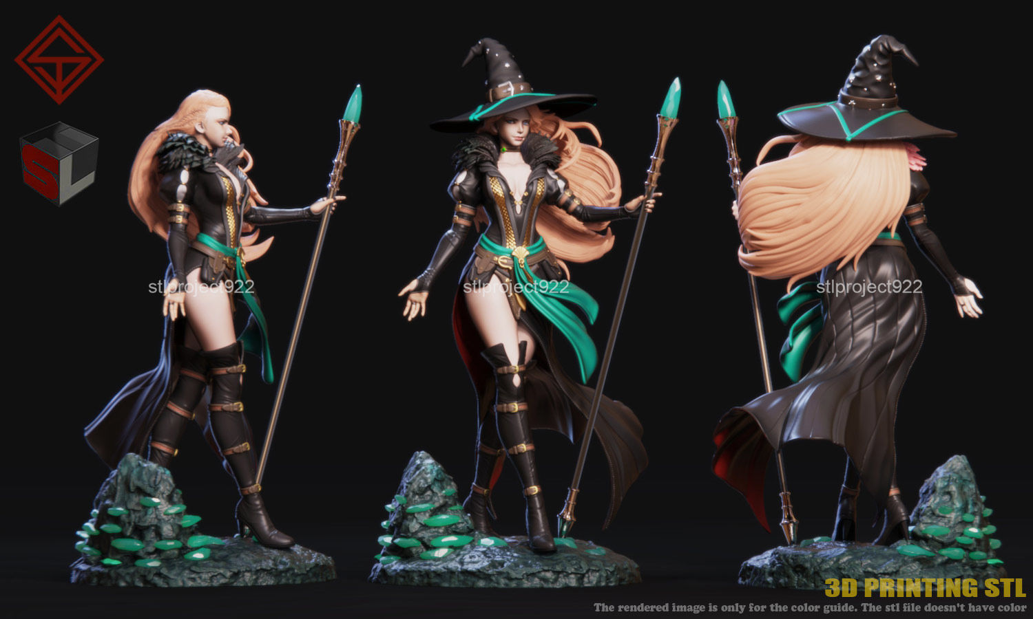Sorceress 3D print model_1