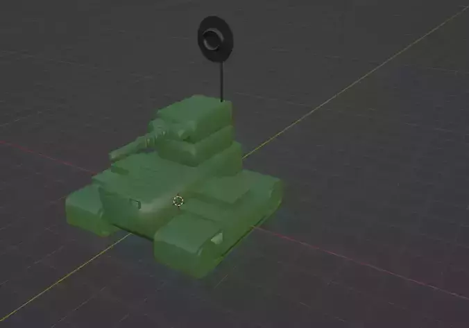3D War Tank LowPoly