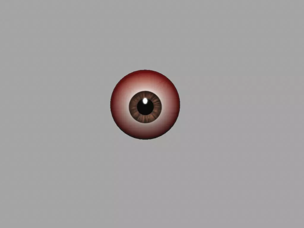 Cartoon Character Eye Free 3D model_0
