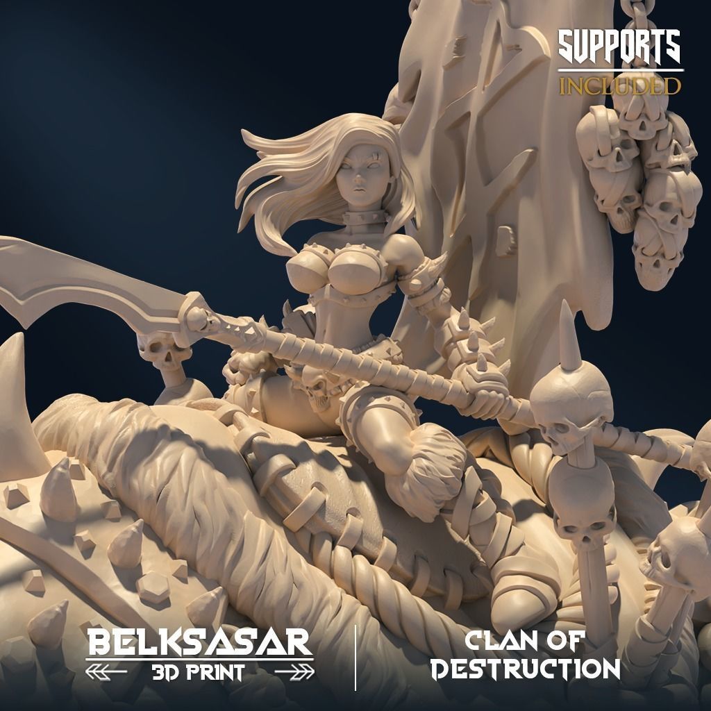 Errant of Destruction A Normal and Nude 3D print model_5