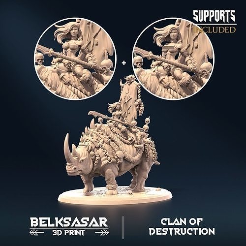 Errant of Destruction A Normal and Nude 3D print model