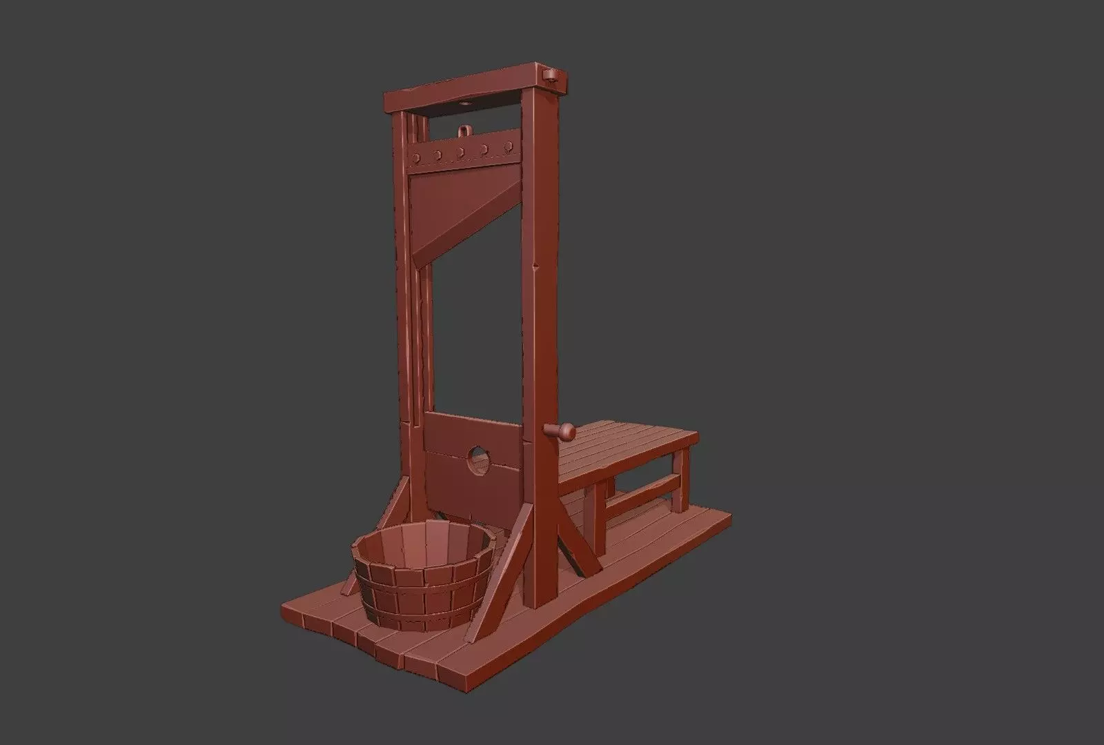 GUILLOTINE MINIATURE 3D MODEL 3D print model