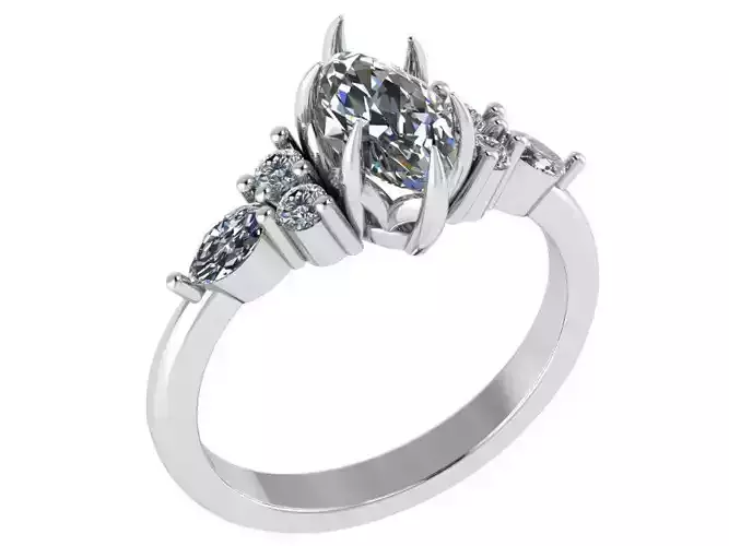 Marquise Diamond Ring 0136