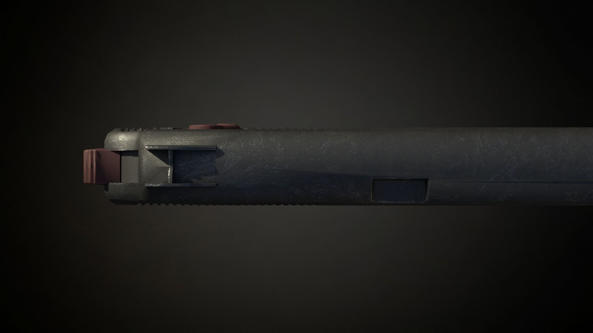 Stechkin APS pistol Low-poly 3D model_7