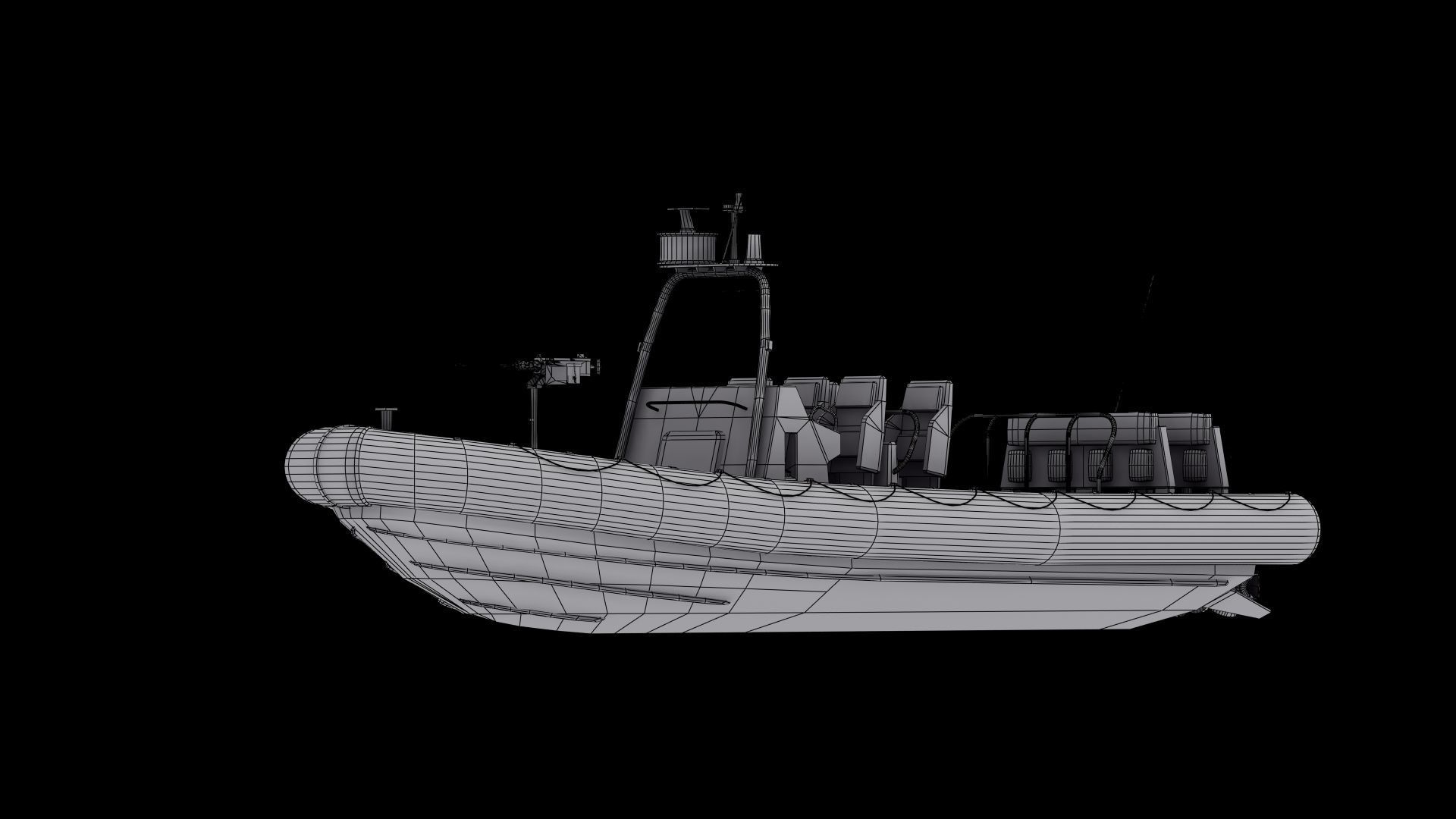 RHIB 11m NSW 3D model 3D printable | CGTrader