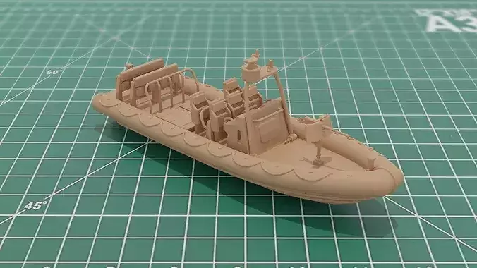 Simple and small model boat 3D model 3D printable | CGTrader