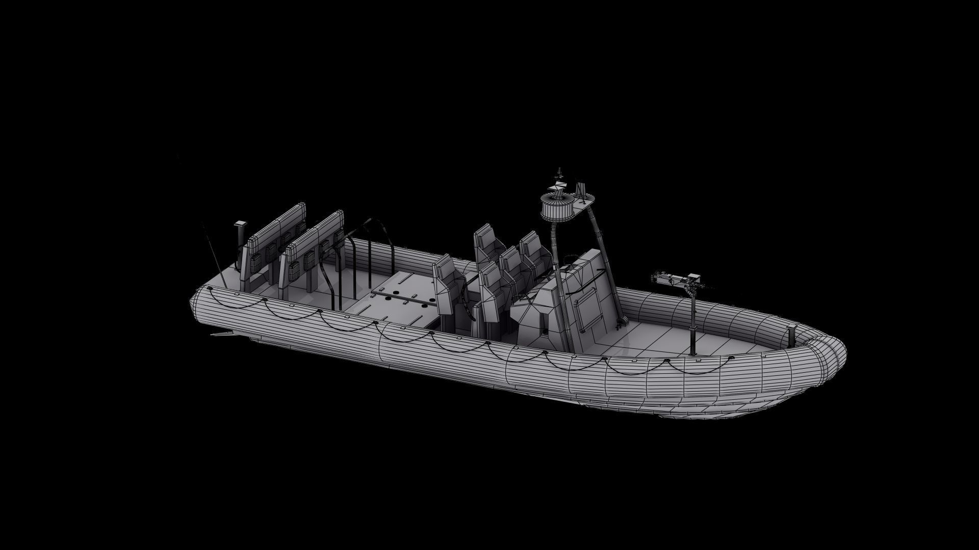 RHIB 11m NSW 3D model 3D printable | CGTrader