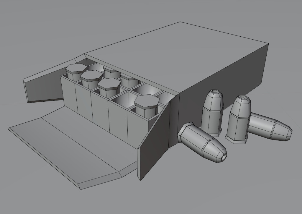 Pistol Ammo Box Game Ready Free low-poly 3D model_6