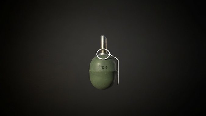 Rgd-5 soviet hand grenade Low-poly 3D model