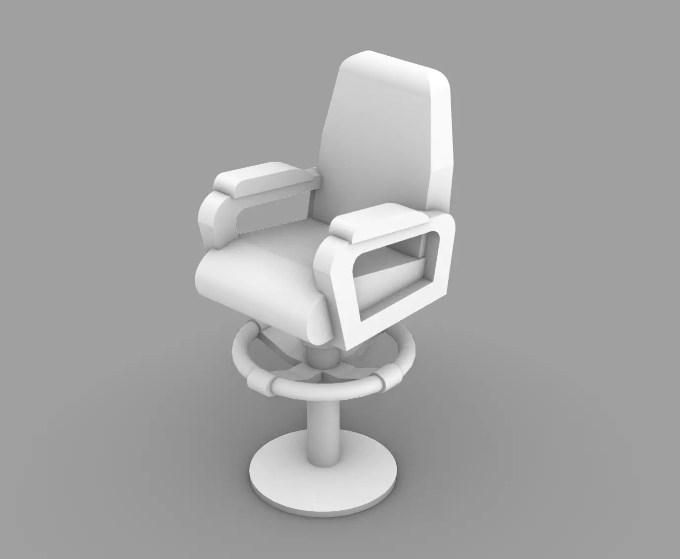 Naval Captain Chair 3D print model_0