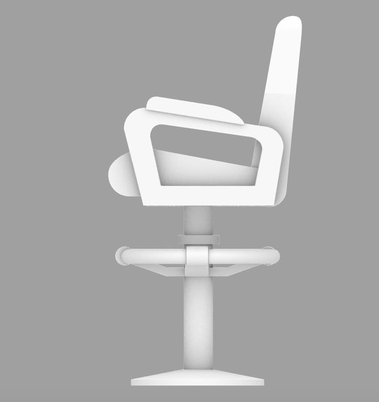 Naval Captain Chair 3D print model_4