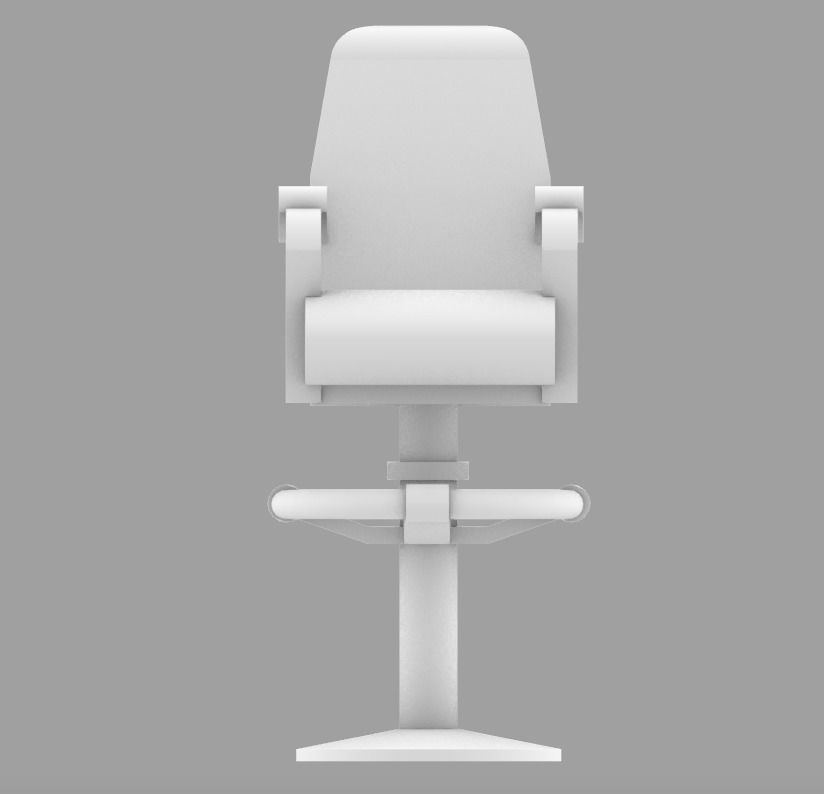 Naval Captain Chair 3D print model_3