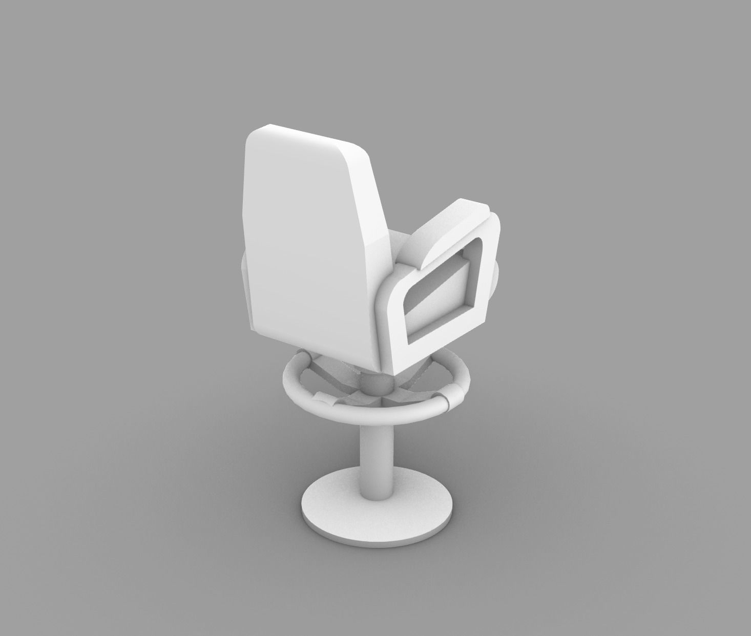 Naval Captain Chair 3D print model_1