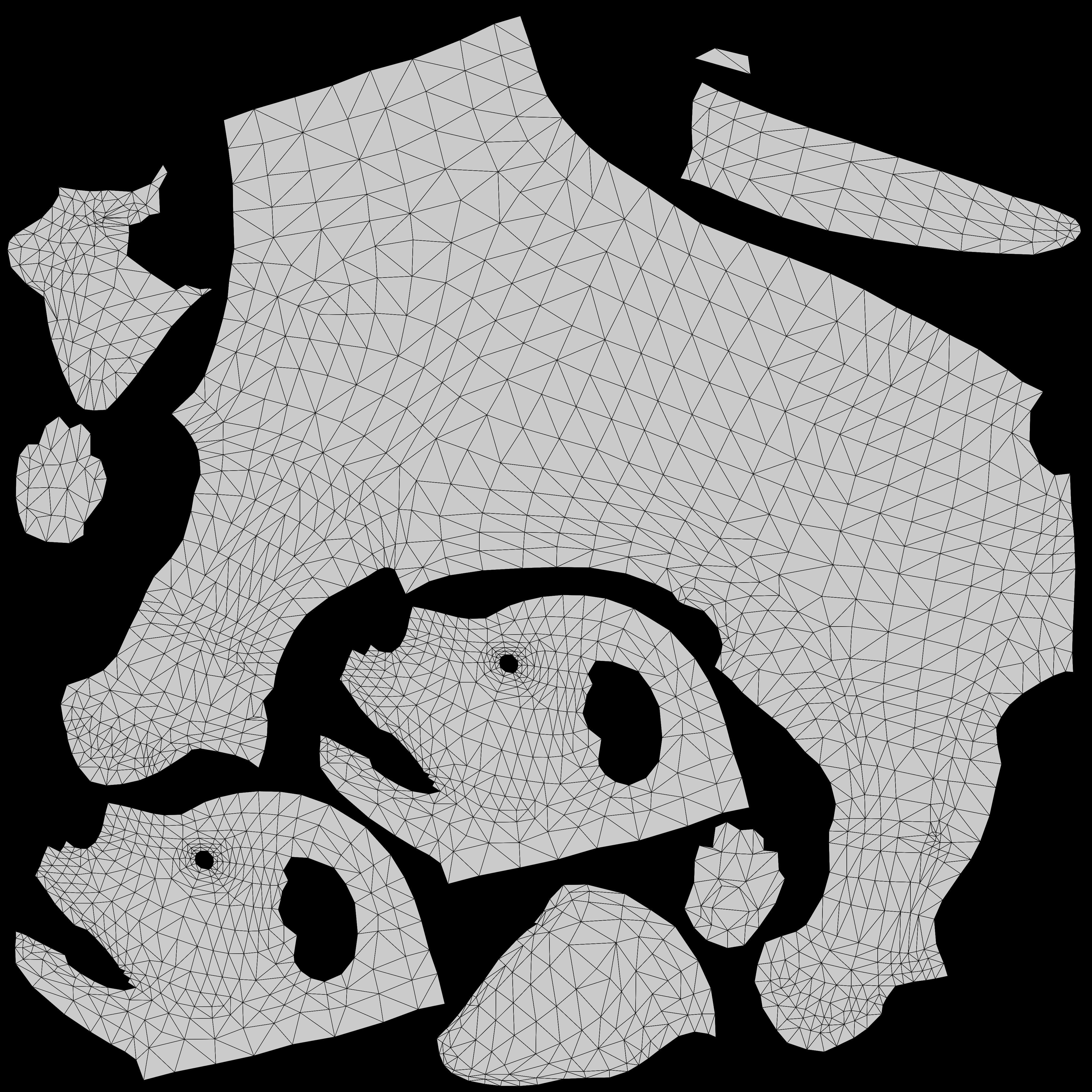 Domestic Dog Low-poly 3D model_12