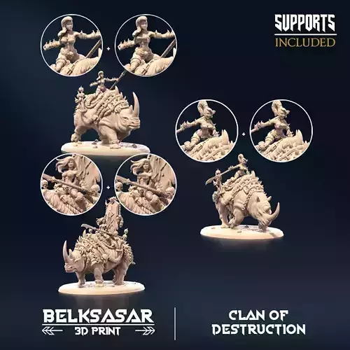 Errant of Destruction x3 Normal and Nude