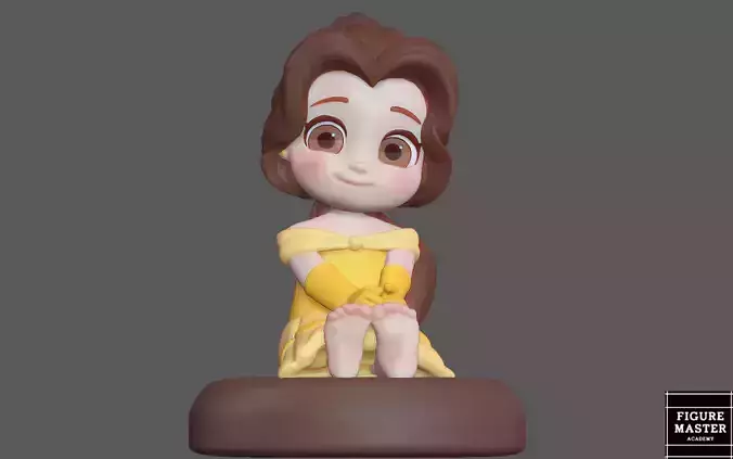 BELLE BABY BEAUTY AND THE BEAST DISNEY PRINCESS ANIMATION 3D print model