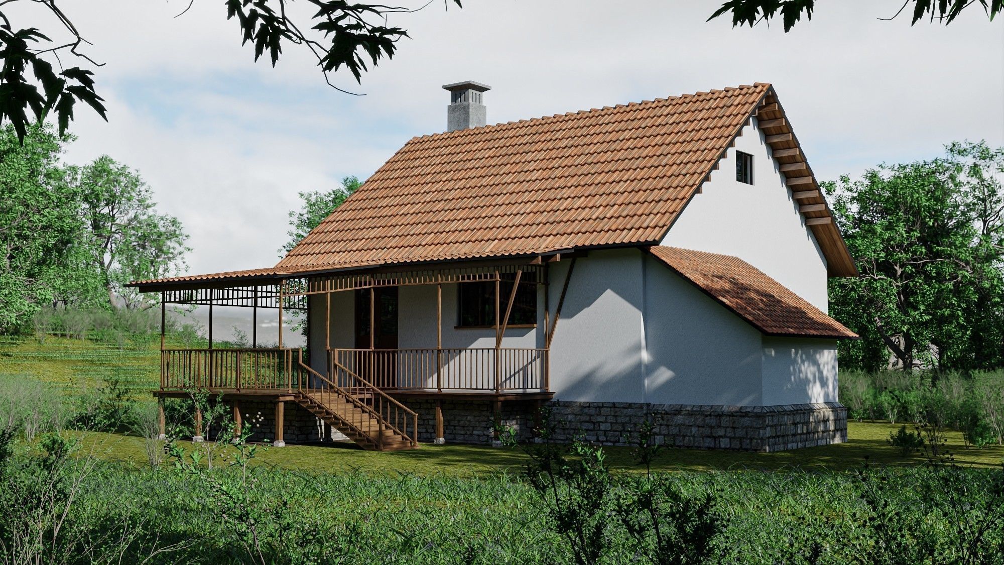 Village House 3D model_21