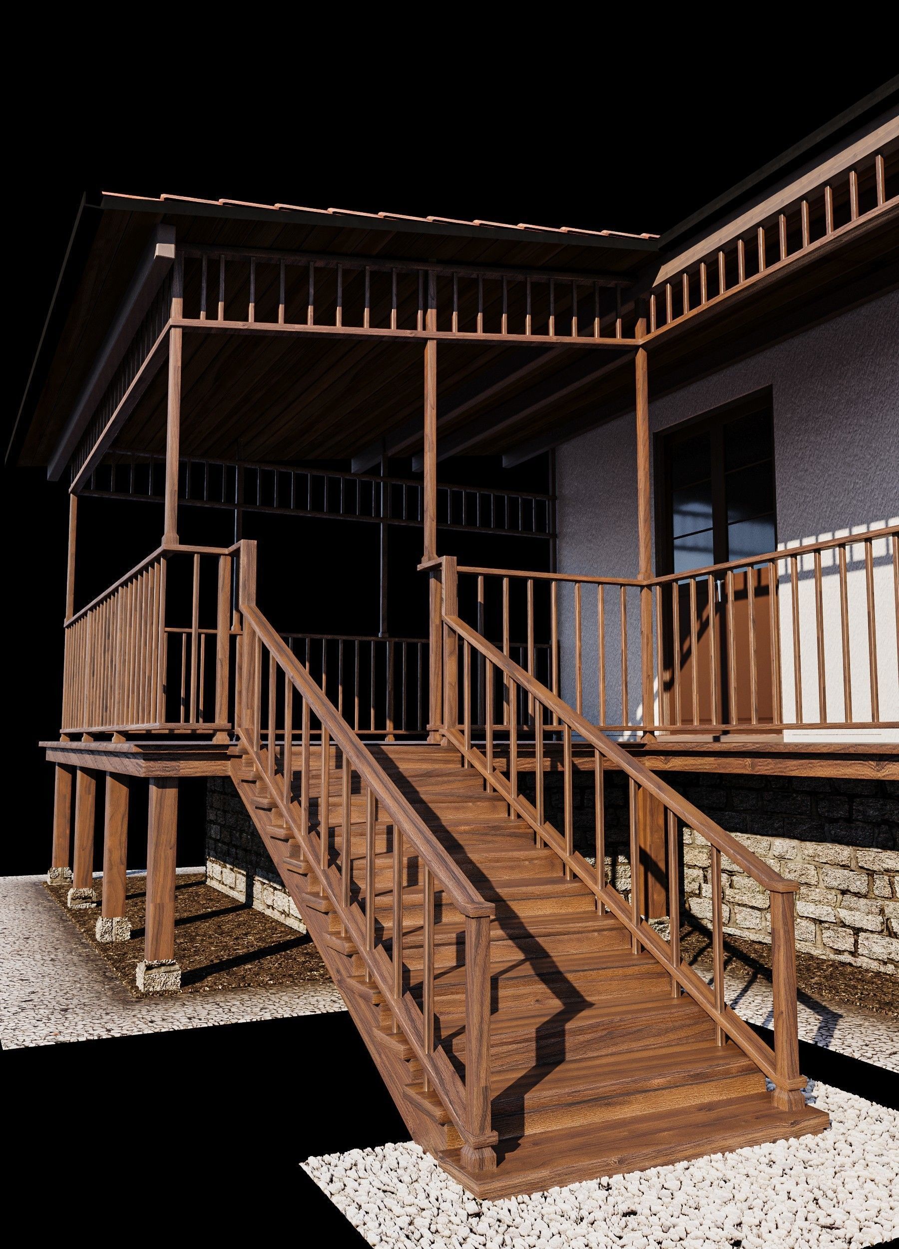 Village House 3D model_9