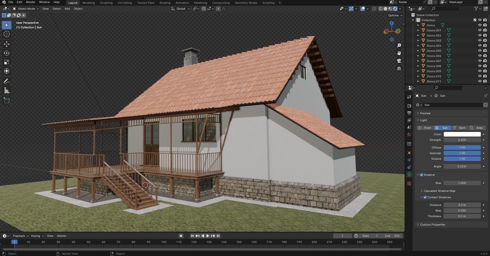 Village House 3D model_22