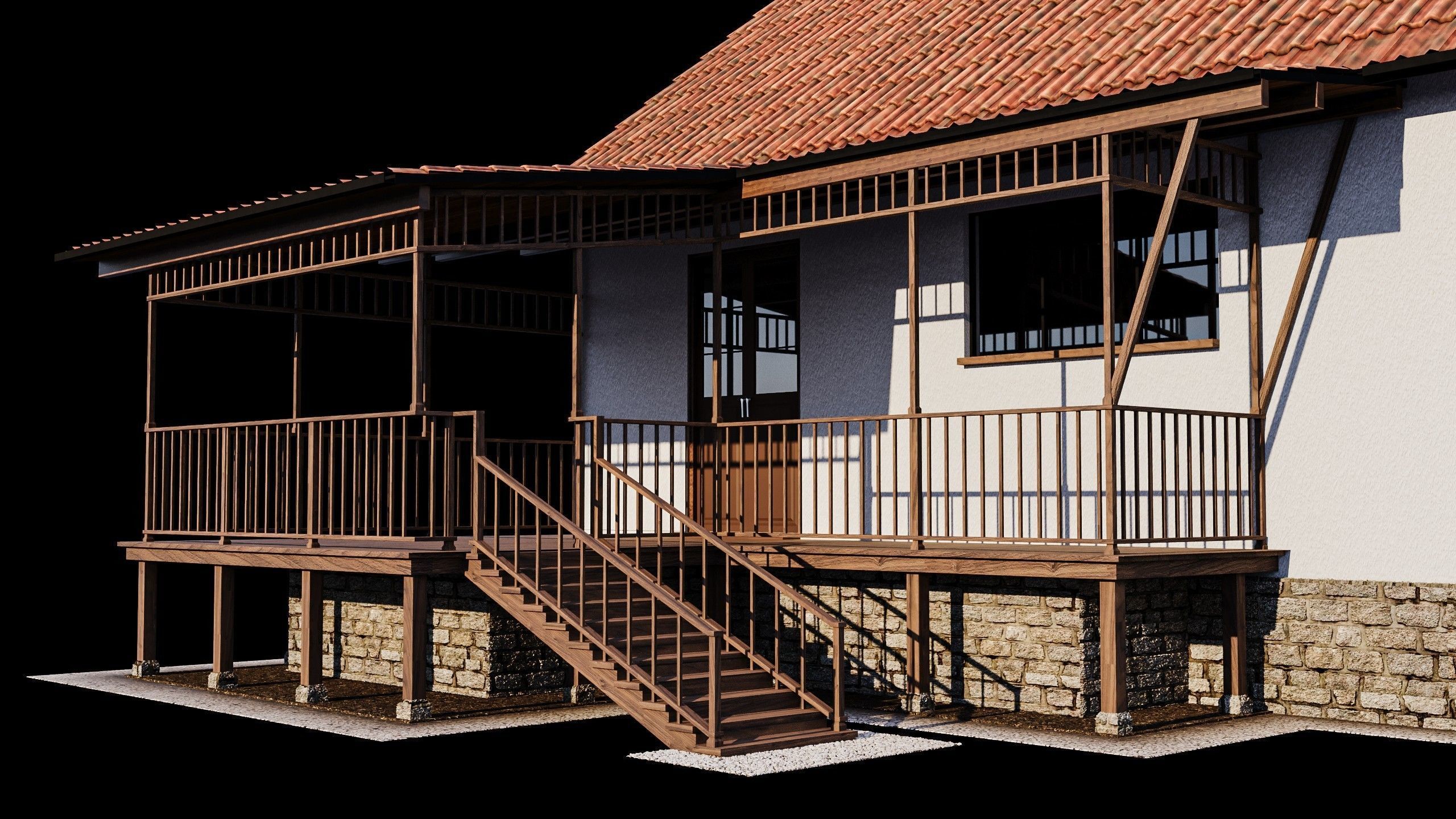 Village House 3D model_10