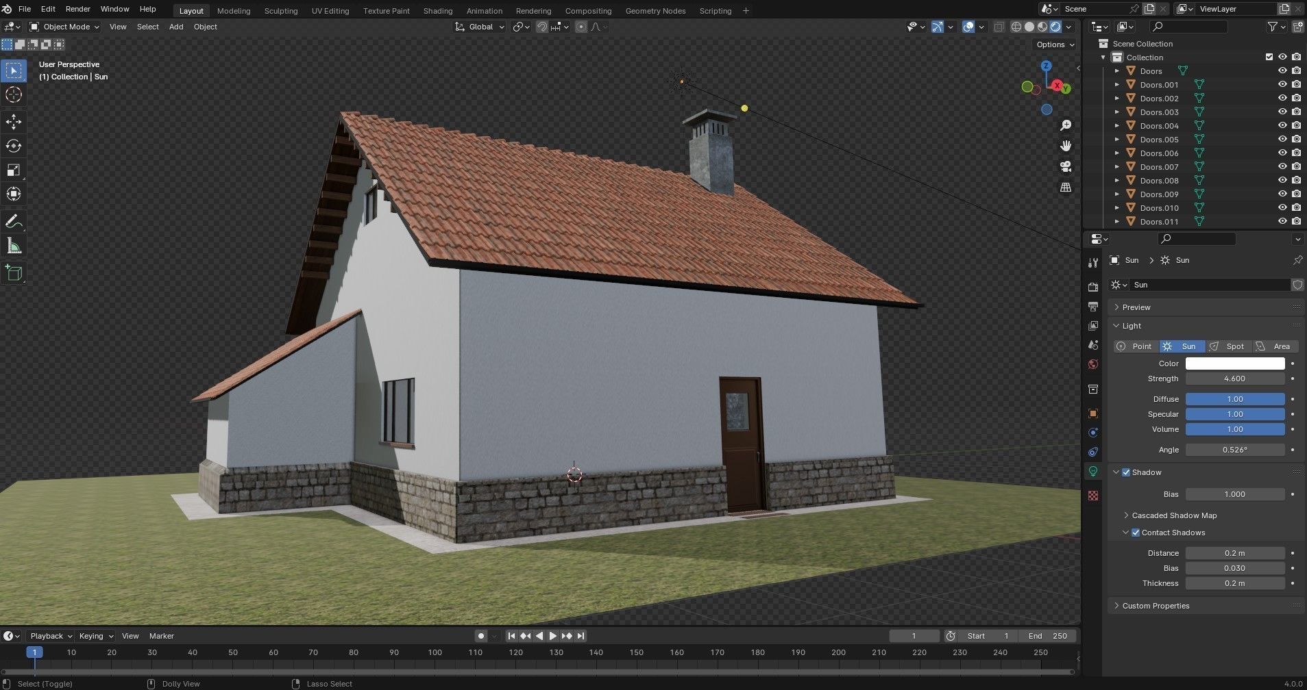 Village House 3D model_24