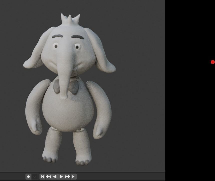 elephant 3d 3D print model_2