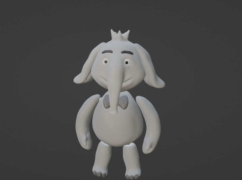 elephant 3d 3D print model_1
