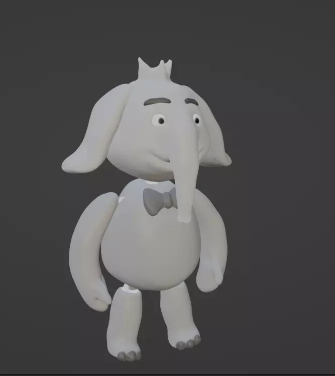 elephant 3d 3D print model_0