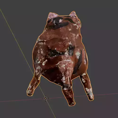 Nova Cat Art Piece Low-poly 3D model