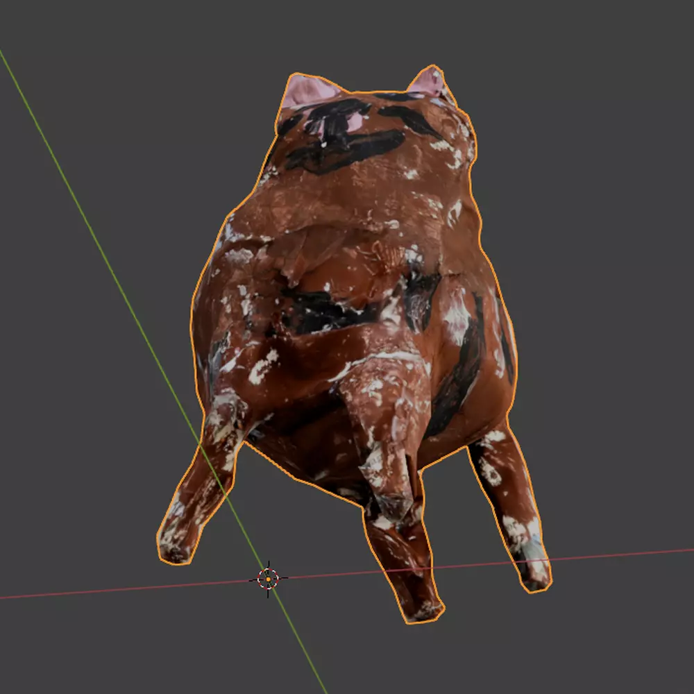 Nova Cat Art Piece Low-poly 3D model_0