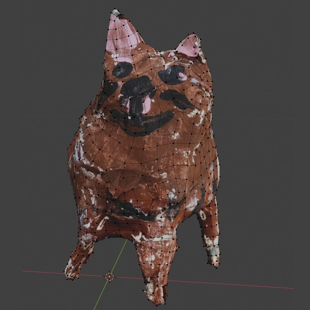 Nova Cat Art Piece Low-poly 3D model_3