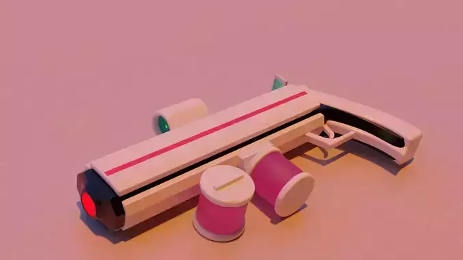 Futuristic sci fi gun