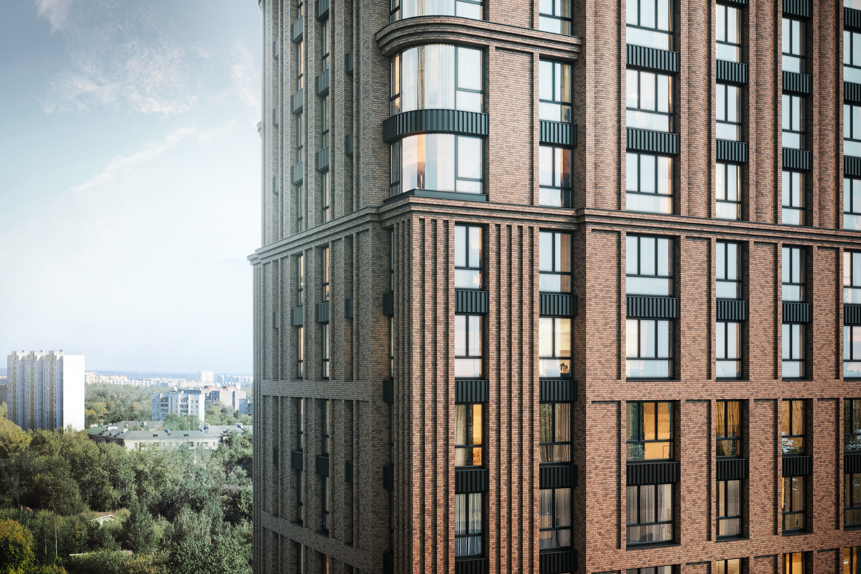 Modern apartment building concept 3D model 3D model_11