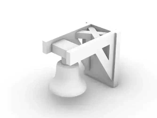 Ships Bell on Wall Stand 3D print model