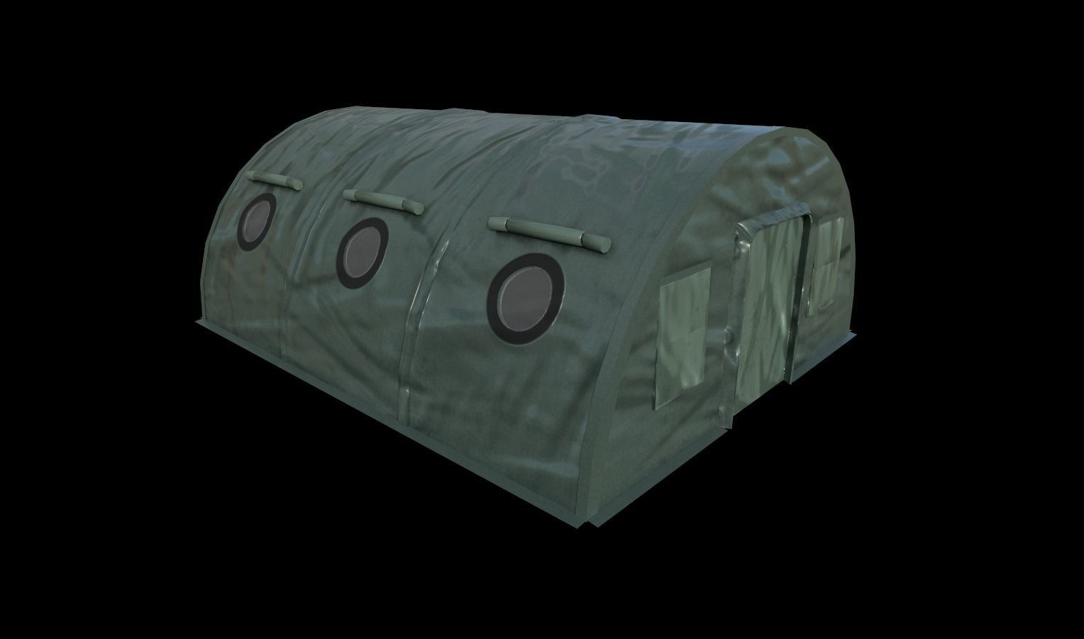 Military Outpost Pack  Low-poly 3D model_2