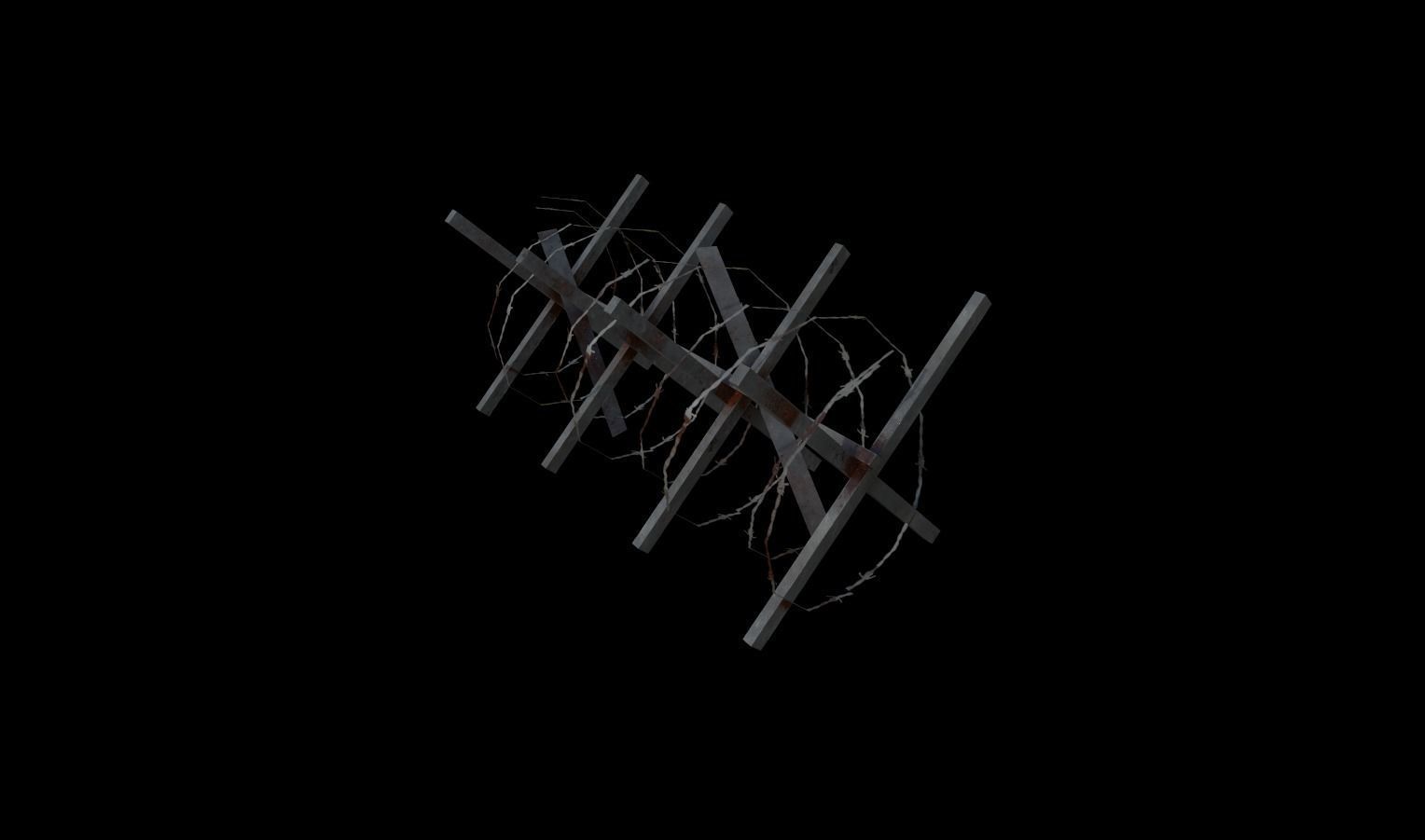 Military Outpost Pack  Low-poly 3D model_11