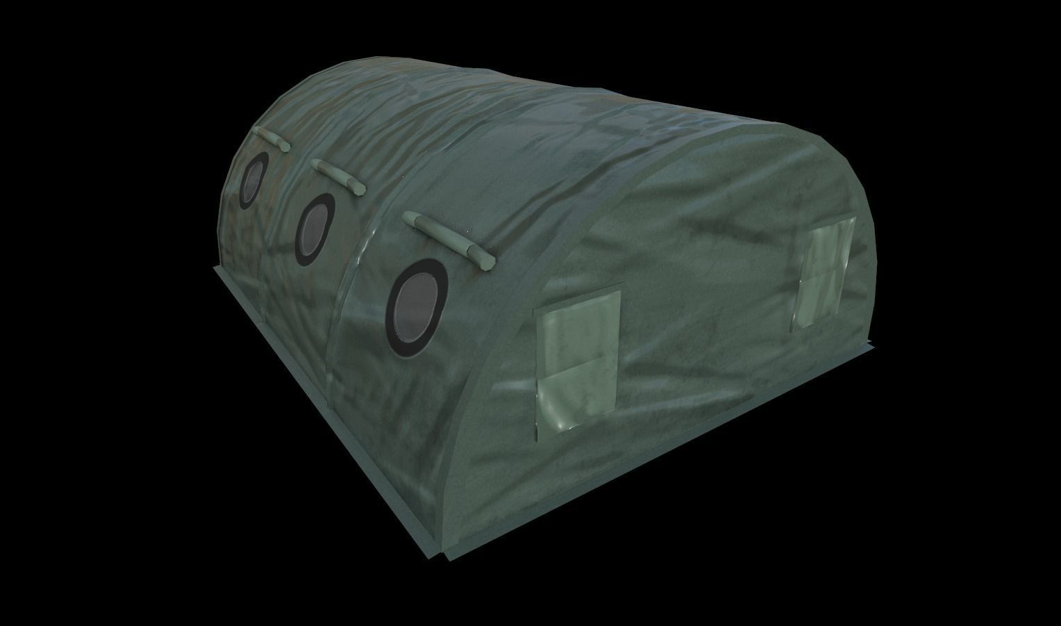 Military Outpost Pack  Low-poly 3D model_4
