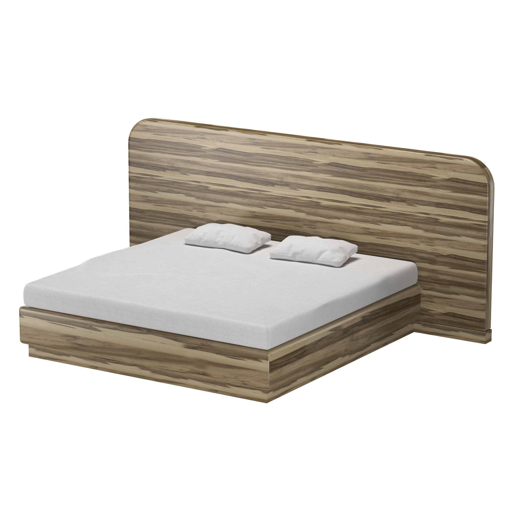 King Bed 3D model_3