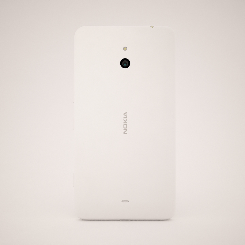 Nokia Lumia 1320 White 3D model_7