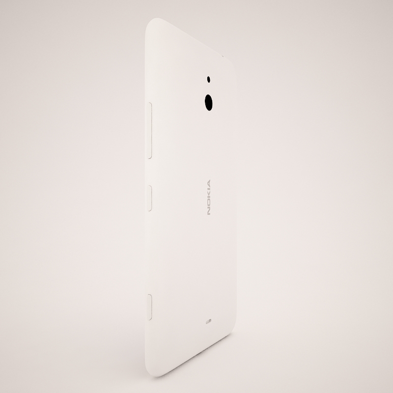 Nokia Lumia 1320 White 3D model_5