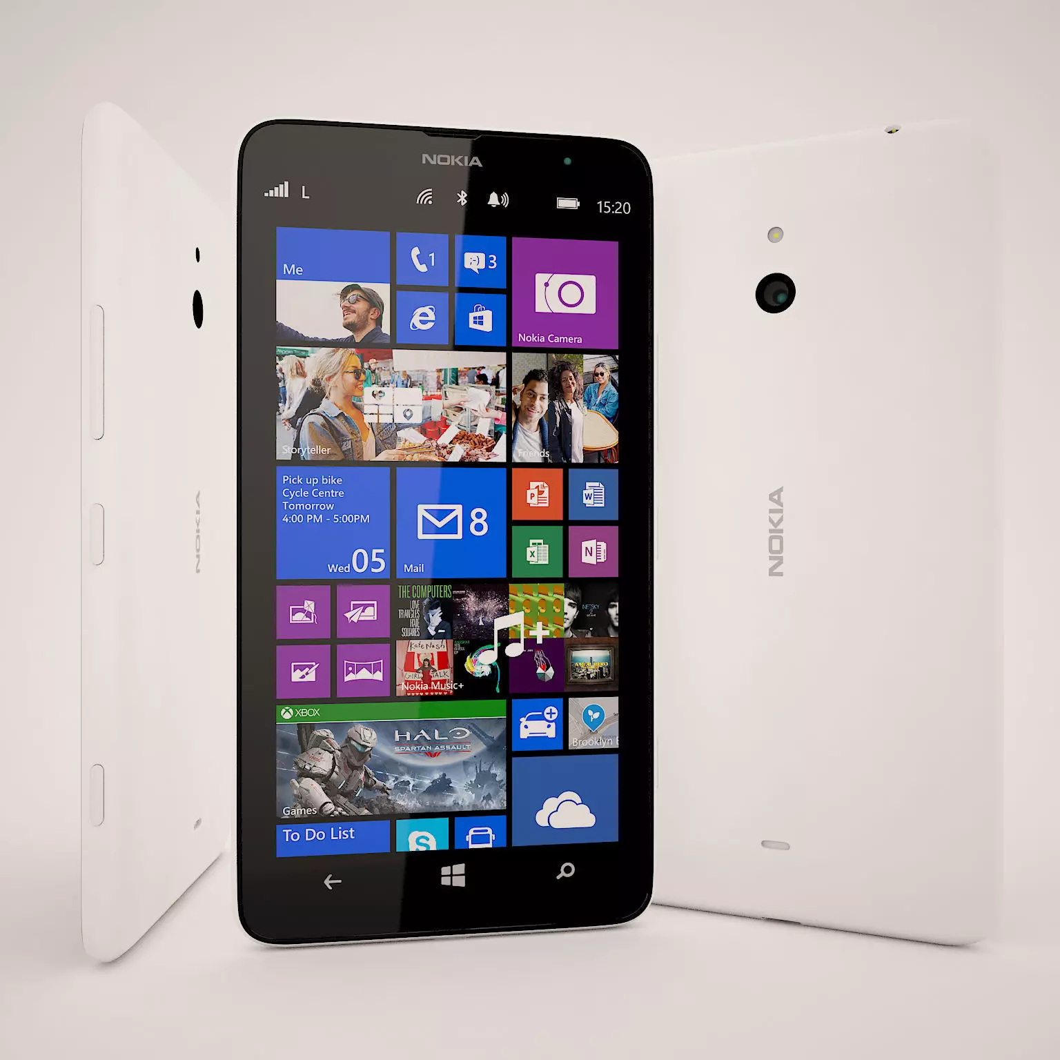 Nokia Lumia 1320 White 3D model_0