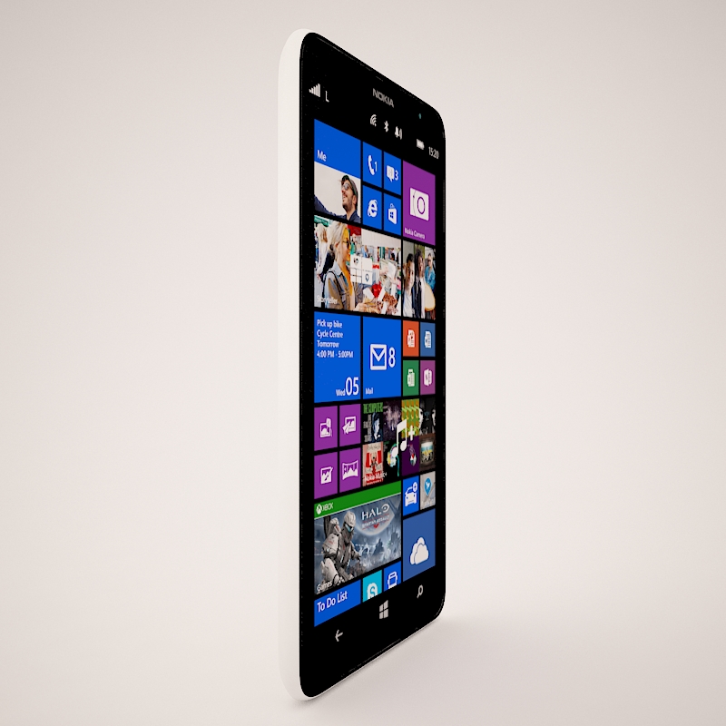 Nokia Lumia 1320 White 3D model_11
