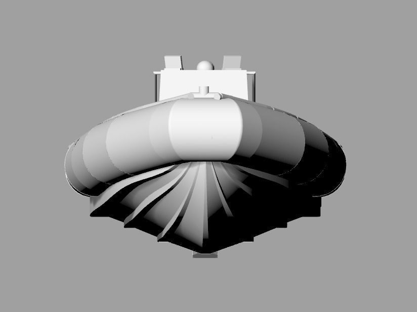 RHIB - Rigid Hull Inflatable Boat- 23 foot - Standard Navy 3D print model_4