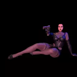 3D AgentSpy Female Model Low-poly 3D model_0