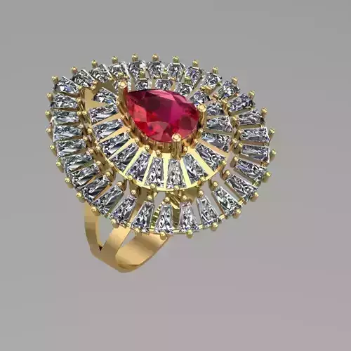 Double Tier Tapered Gilli Ring