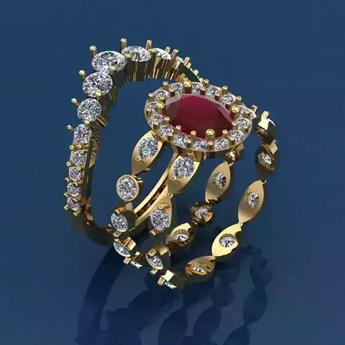 Duo Harmony Ring Set