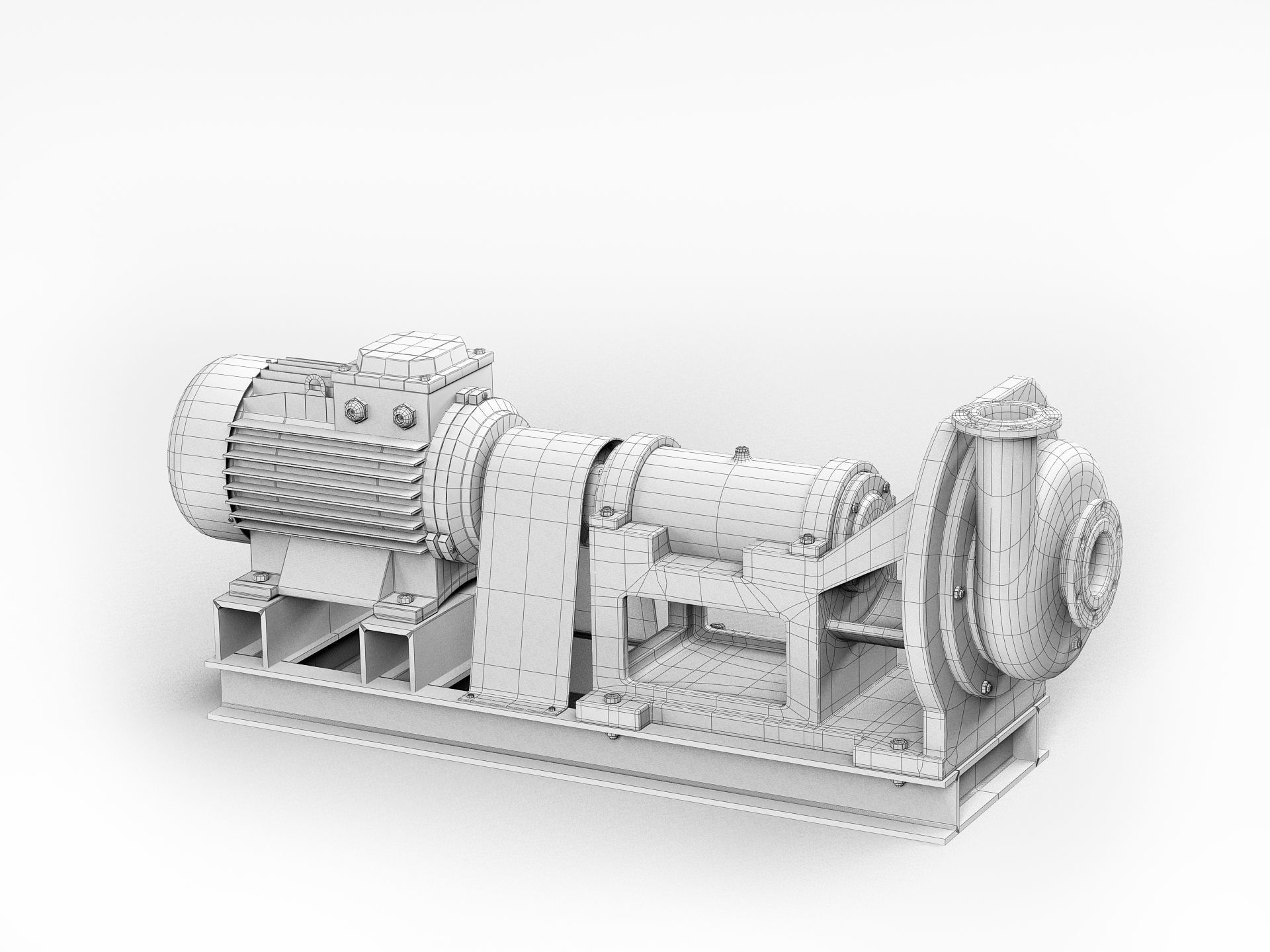 Pump centrifugal 3D model_16