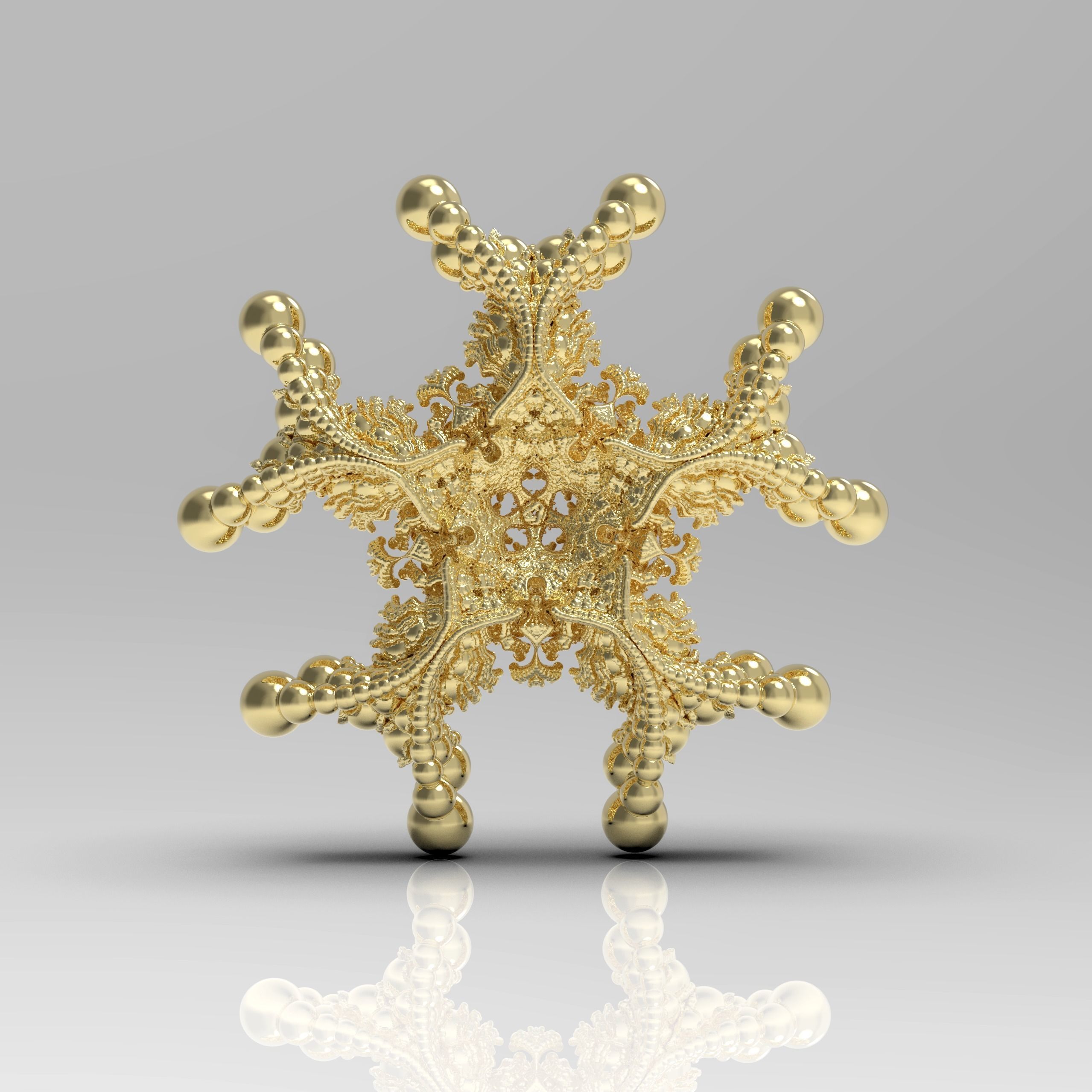 Fractal Kleinian - 5 Fold 3D model_1