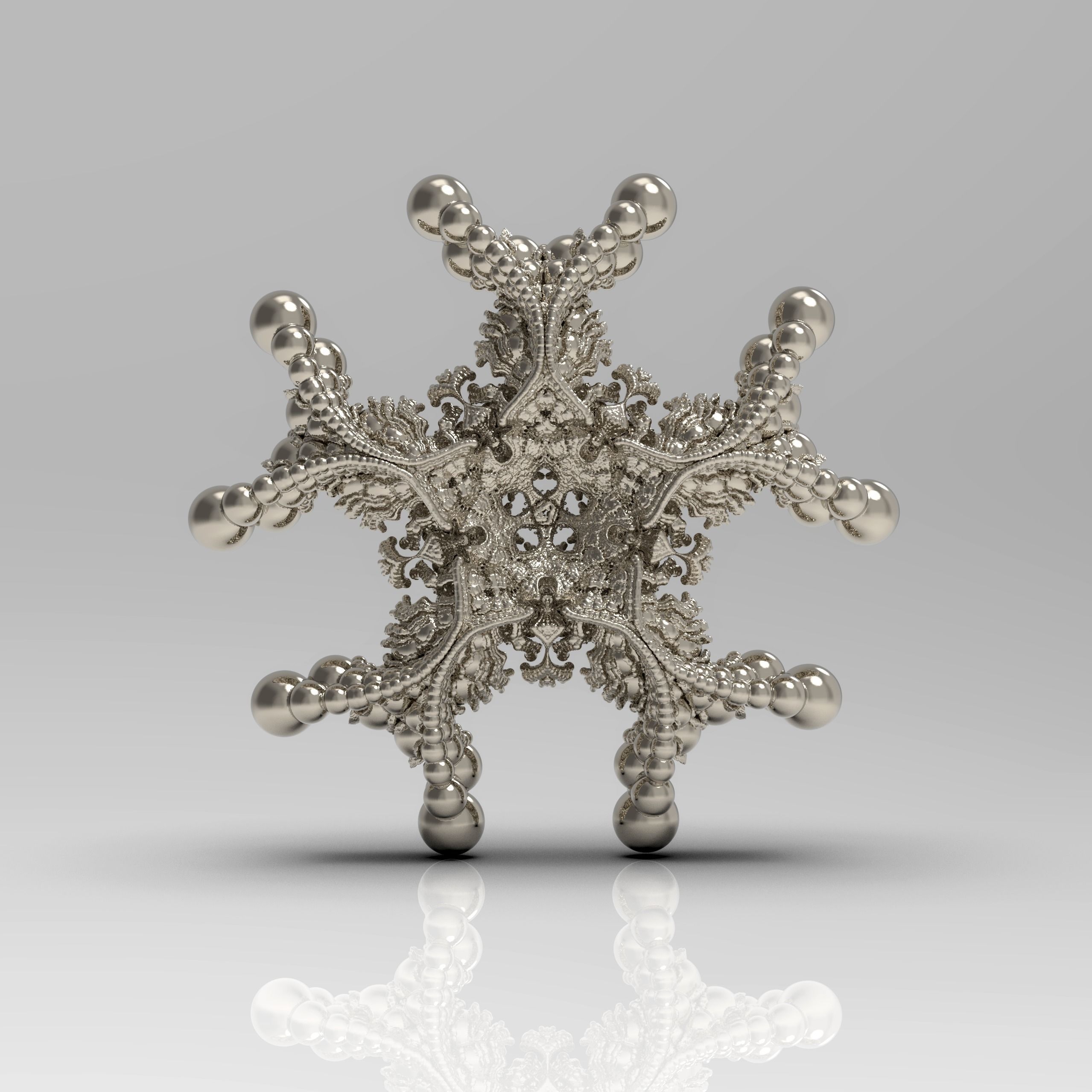 Fractal Kleinian - 5 Fold 3D model_2