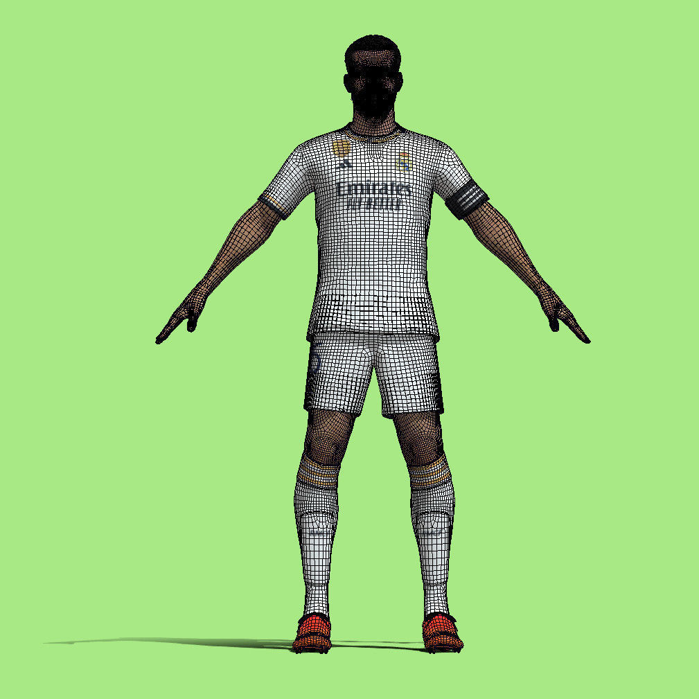 T-Pose Rigged Nacho Fernandez Real Madrid 23-24 3D model_5